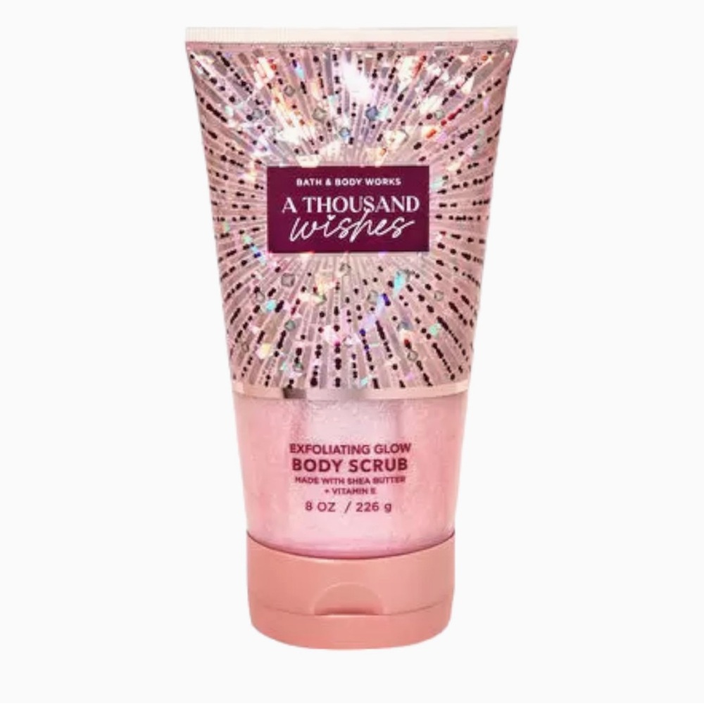 BATH AND BODY WORKS A THOUSAND WISHES EXFOLIATING GLOW BODY SCRUB NWT